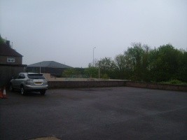 This Mornings Temperature and Weather taken at the Back of the Guest House.